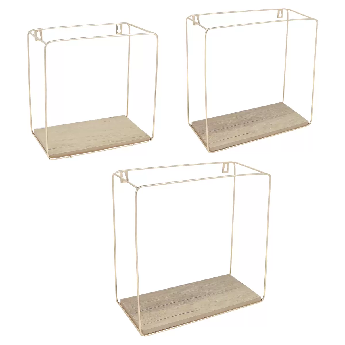 Wanregal 3er Set Ancona Gold