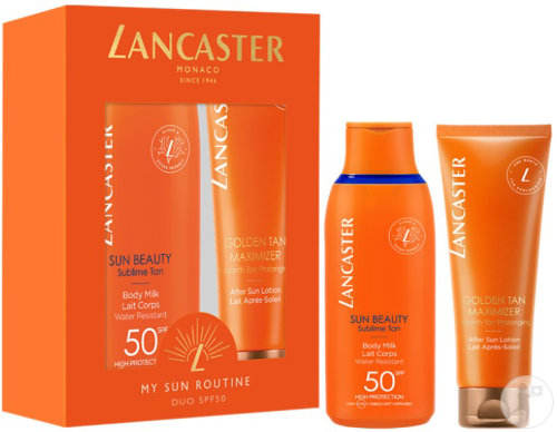 Lancaster Coffret Sun Beauty Body Milk IP50 150ml + Golden Tan Maximizer Lait Après-Soleil 125ml