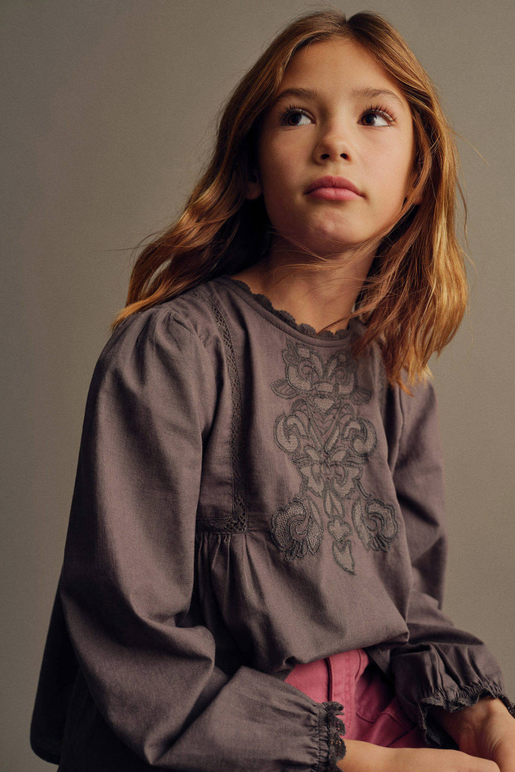 Mango Kids blousetop antraciet