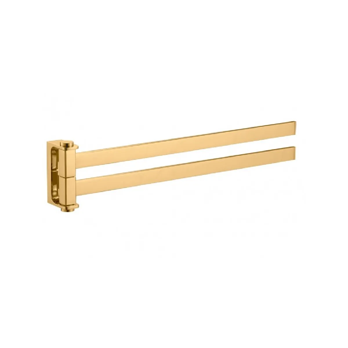 RAV Porte-serviettes double rotatif NIL - Laiton doré brossé