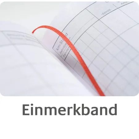 Avery Zweckform 222D Fahrtenbuch, für PKW, A6 quer, Hardcover, 96 Seiten für 230 Fahrten