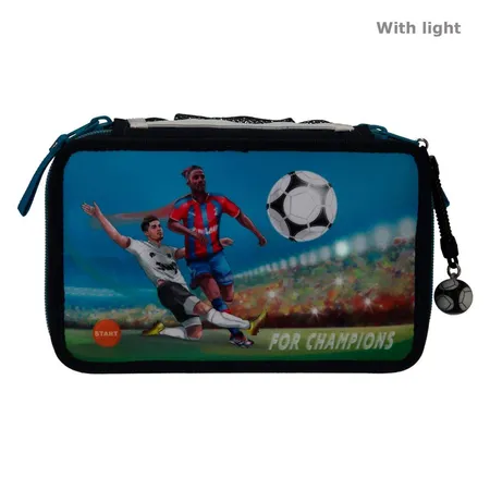 Depesche 3-Fach Federtasche LED Fußball