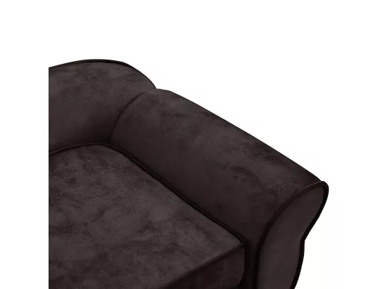 Canapé pour chien Marron 72x45x30 cm Peluche