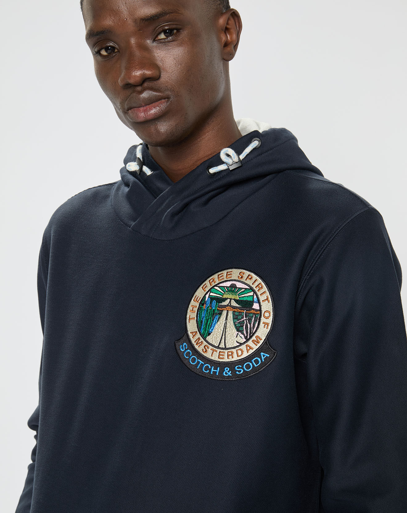 Scotch & Soda Sweat Patch bleu marine