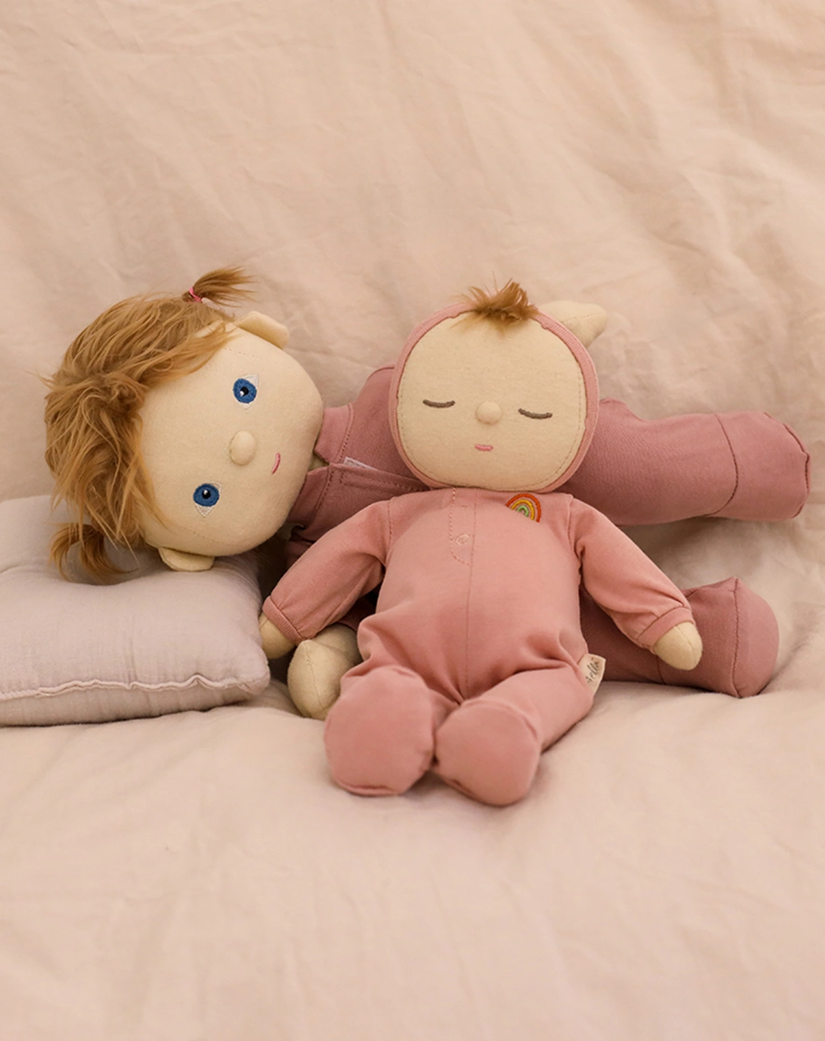 Stoffpuppe DOZY DINKUM - MOPPET (32cm) in rose