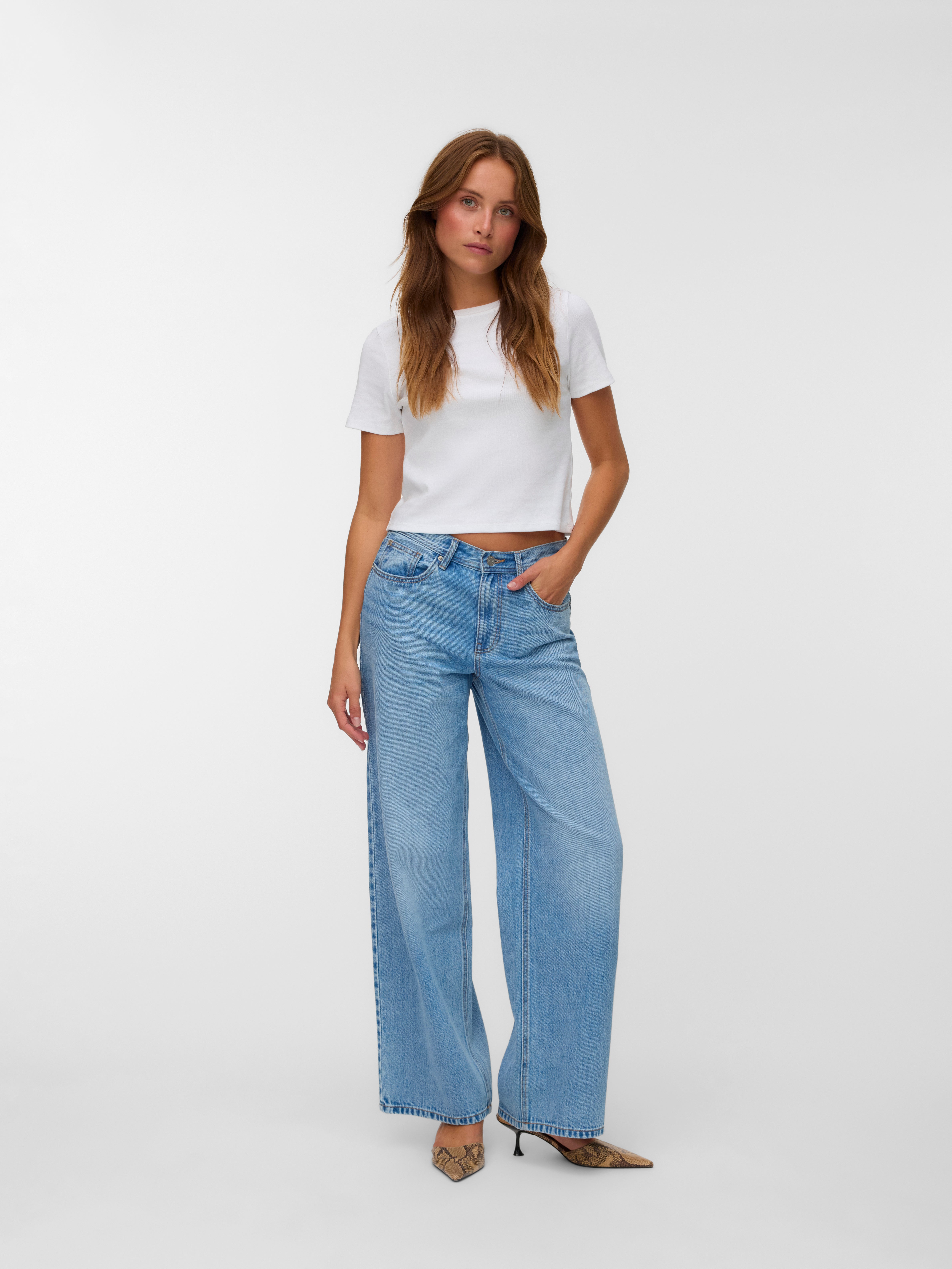 VMLULLU Low rise Wide leg fit Jeans