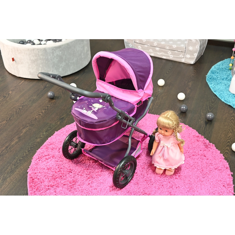 knorr toys® Puppenwagen First NICI Miniclara lila