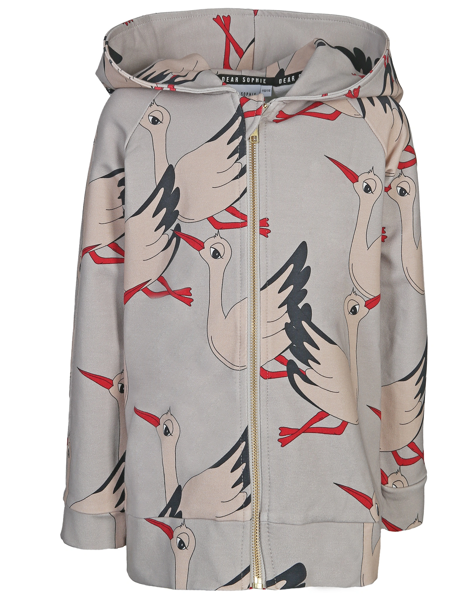 Kapuzen-Sweatjacke STORK in grey