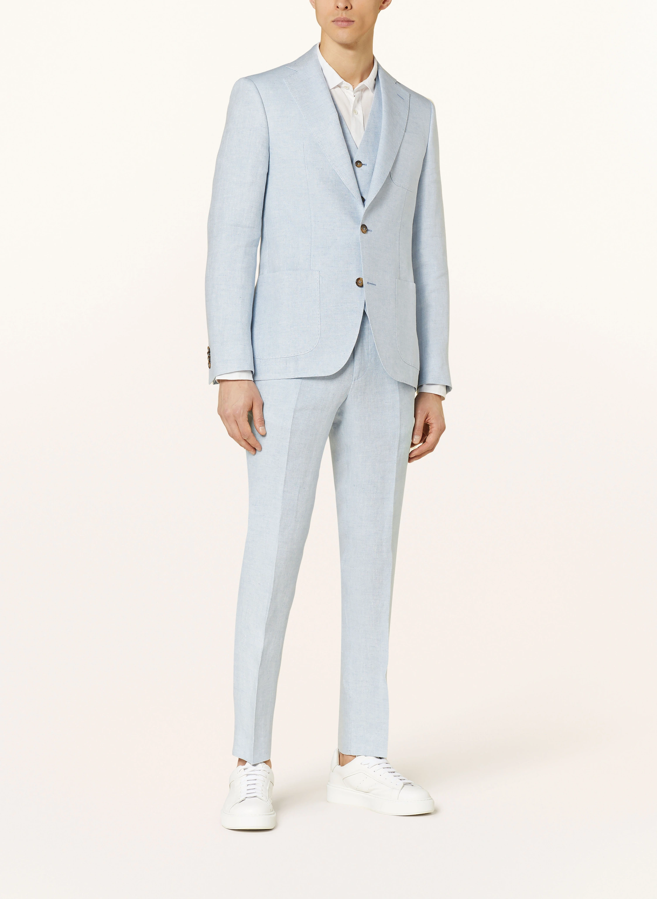 SAND COPENHAGEN Anzugweste ALFORD Extra Slim Fit aus Leinen