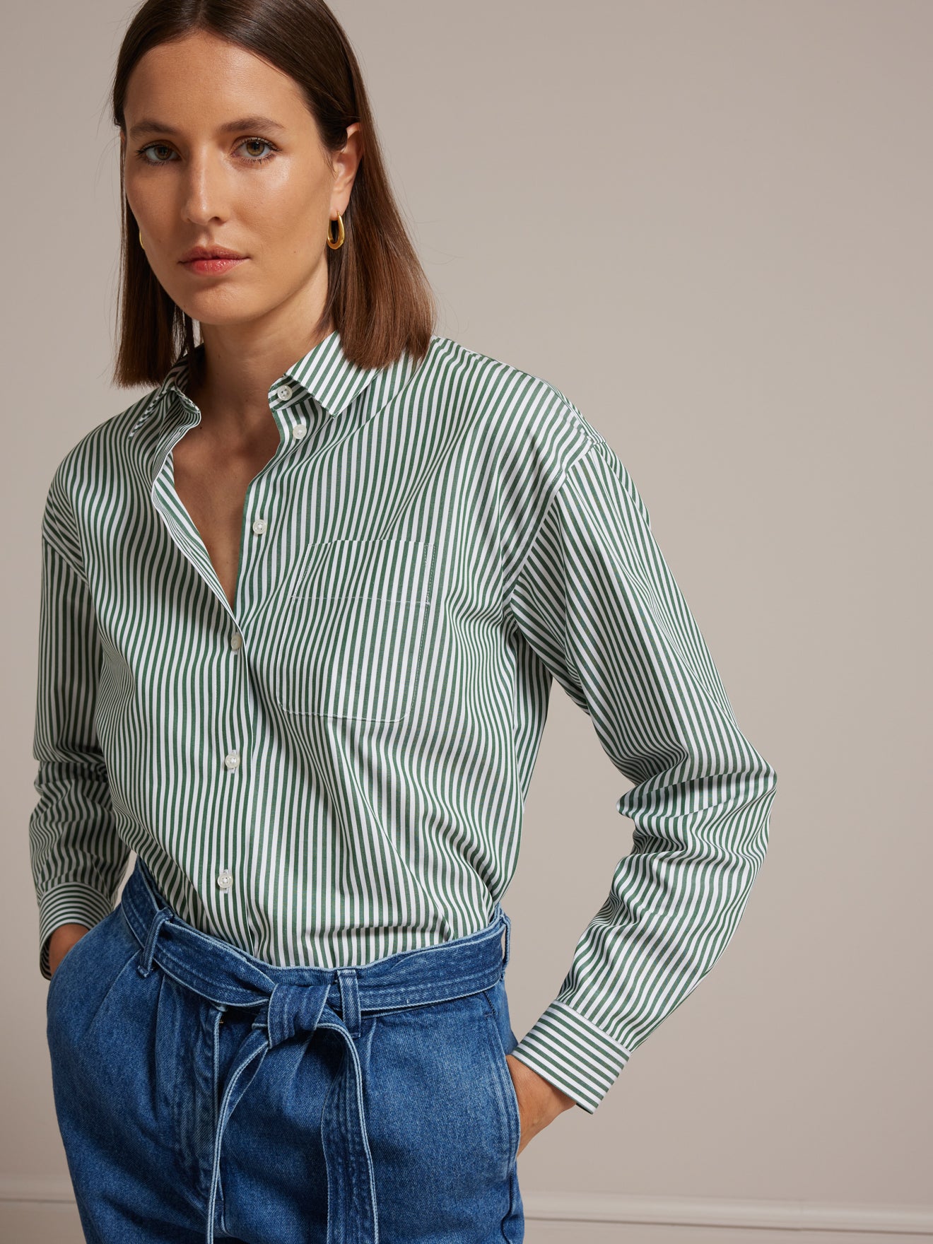 Chemise rayée femme - Coton biologique