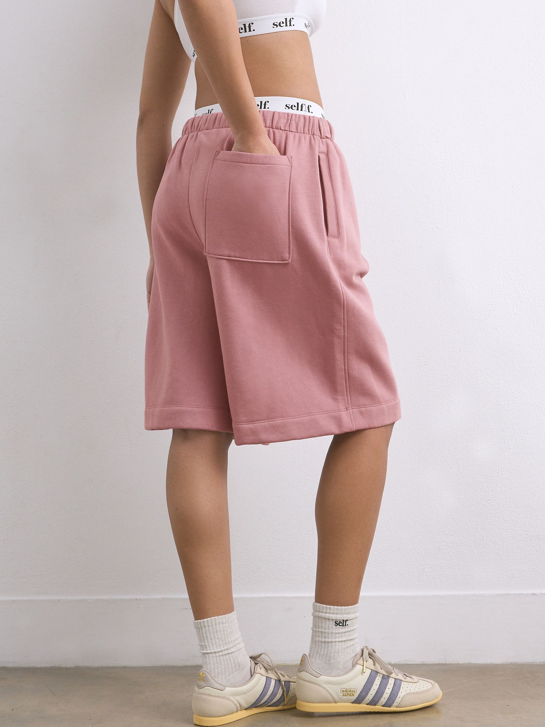 Lange sweatshorts
