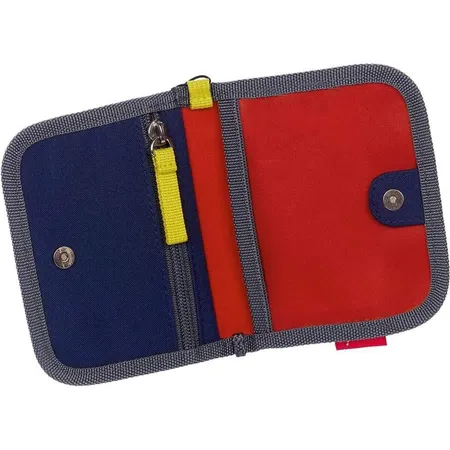 Sigikid Brustbeutel Frido Feuerwehrmann, 12 cm, Blau/Rot