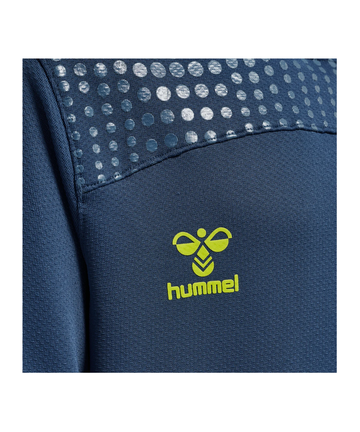 Hummel hmlLEAD Poly Hoody Kids Blau F7642