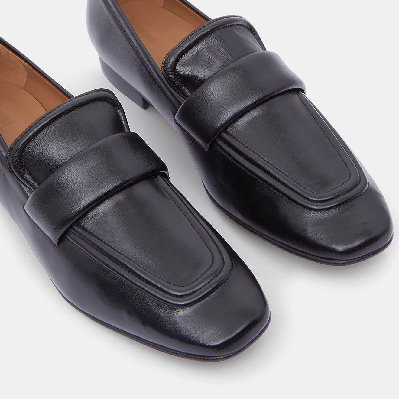 Flattered Mocassins en Cuir Souple Padded noirs