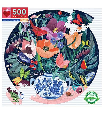 Eeboo Puzzlespiel - 500 Teile - Still Life With Flowers