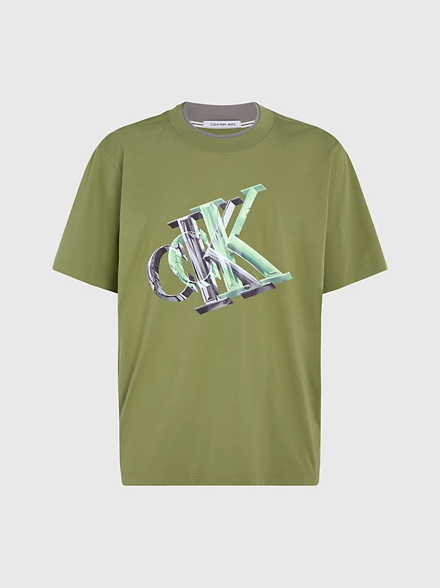 Camiseta oversized com monograma