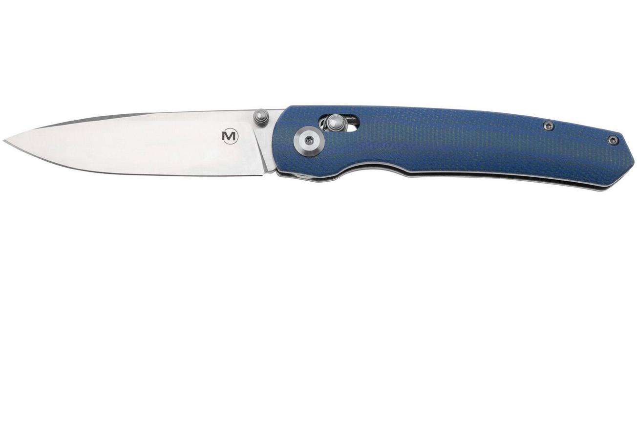 Böker Magnum Shango 01BM0003, Satin 440A, Blue Micarta, zakmes