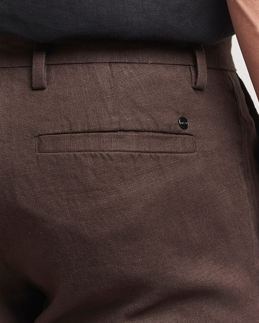 NN07 Theo Linen Trousers Coffee