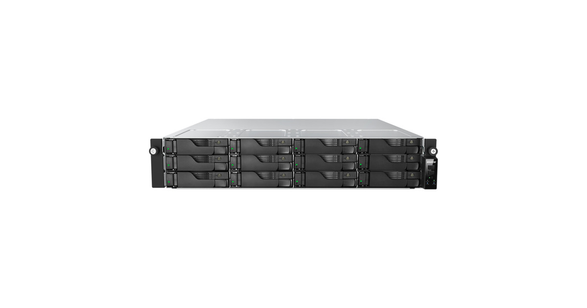 AsustorLockerstor 12R Pro Gen2 (AS7212RDX) nas  (Zwart/metaal, 2x 1G LAN, 2x 10G LAN, 4x USB 3.2 Gen 1)