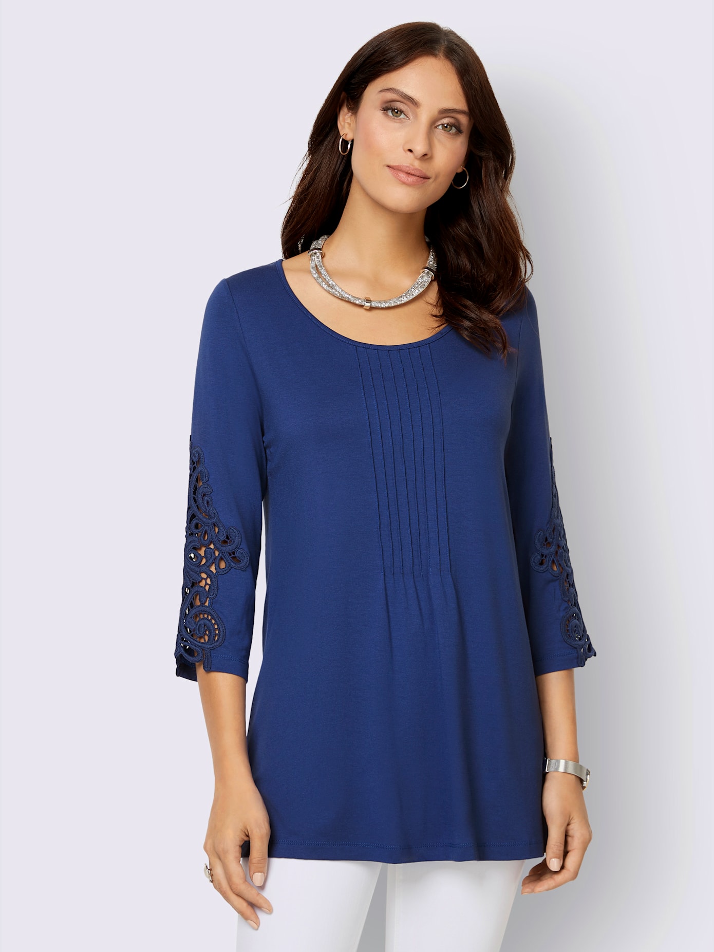 T-shirt à manches 3/4 viscose douce et fluide