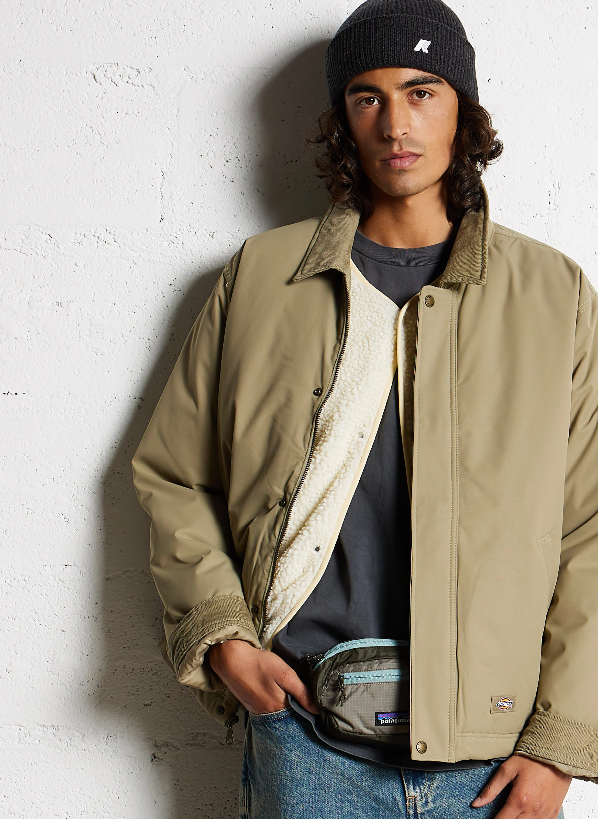 PLAINS - Veste oversize à col classique | Vert