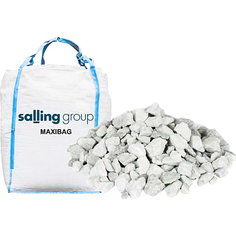 Hvide granitskærver 11-16 mm bigbag 1500 kg