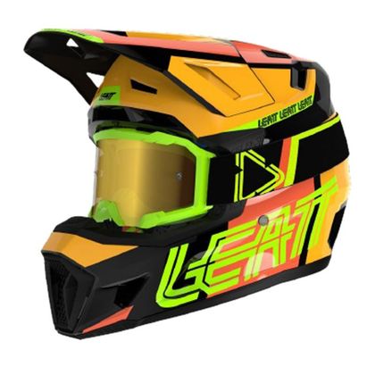 Casque cross Leatt 7.5 V23 avec masque 4.5 Iriz 2024 - Jaune