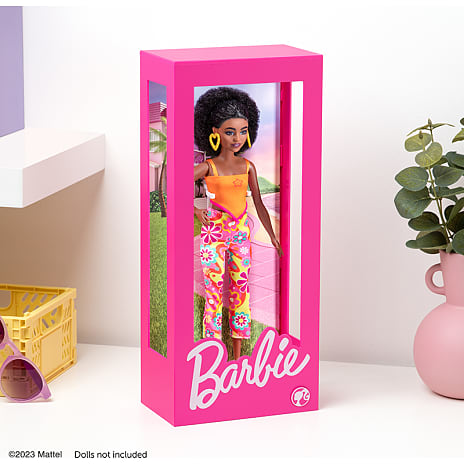 Barbie udstillingskasse lampe - lyserød