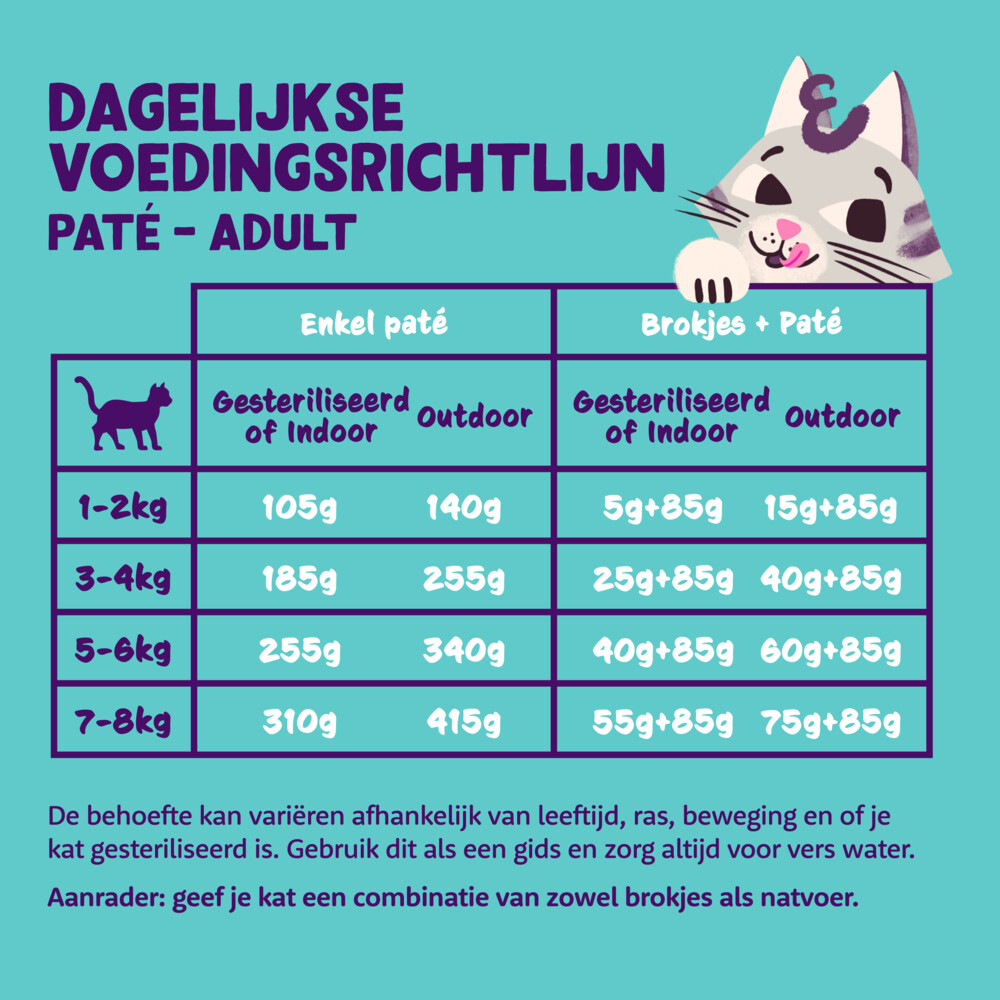 16x Edgard & Cooper Kattenvoer Adult Pate Zalm - Kip85 gr