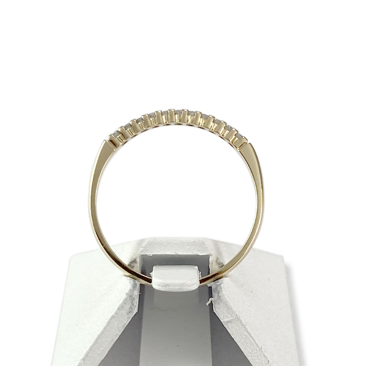 Bague d'occasion or 750 jaune demi-tour diamants