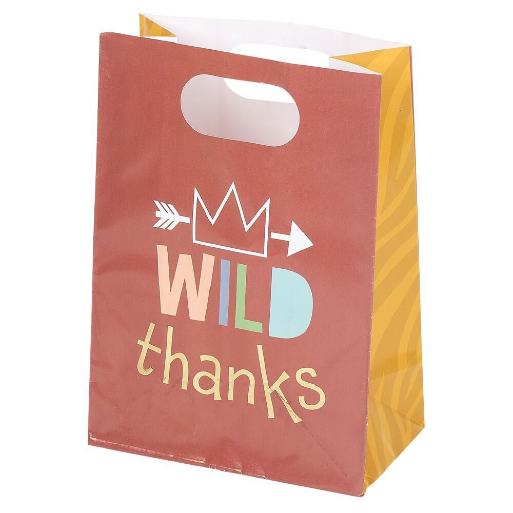 Sac à bonbons pochette thème animaux sauvages x8