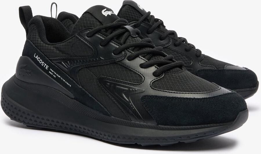 Lacoste L003 Evo Heren Schoenen Zwart Maat: 41 Mesh Synthetisch Foot Locker
