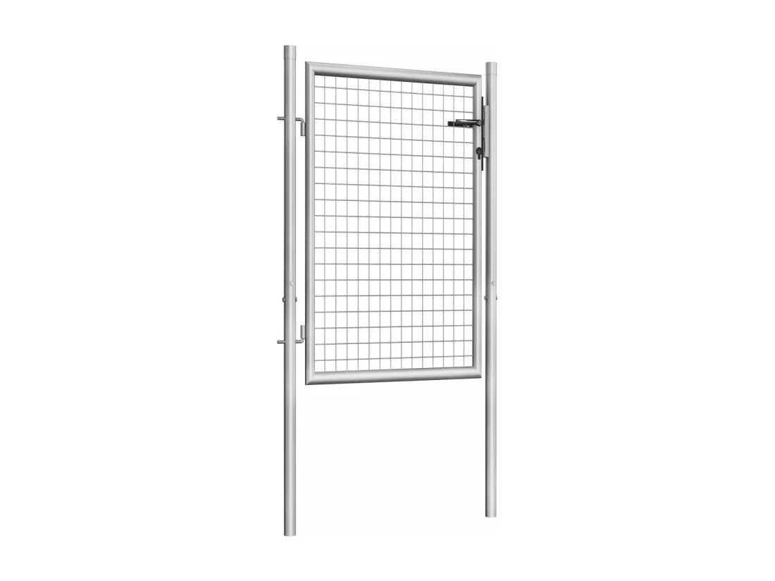 Porte de jardin Acier galvanisé 105x150 cm Argenté