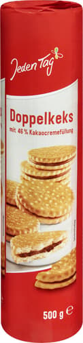 Jeden Tag Doppelkeks mit Kakaocremefüllung