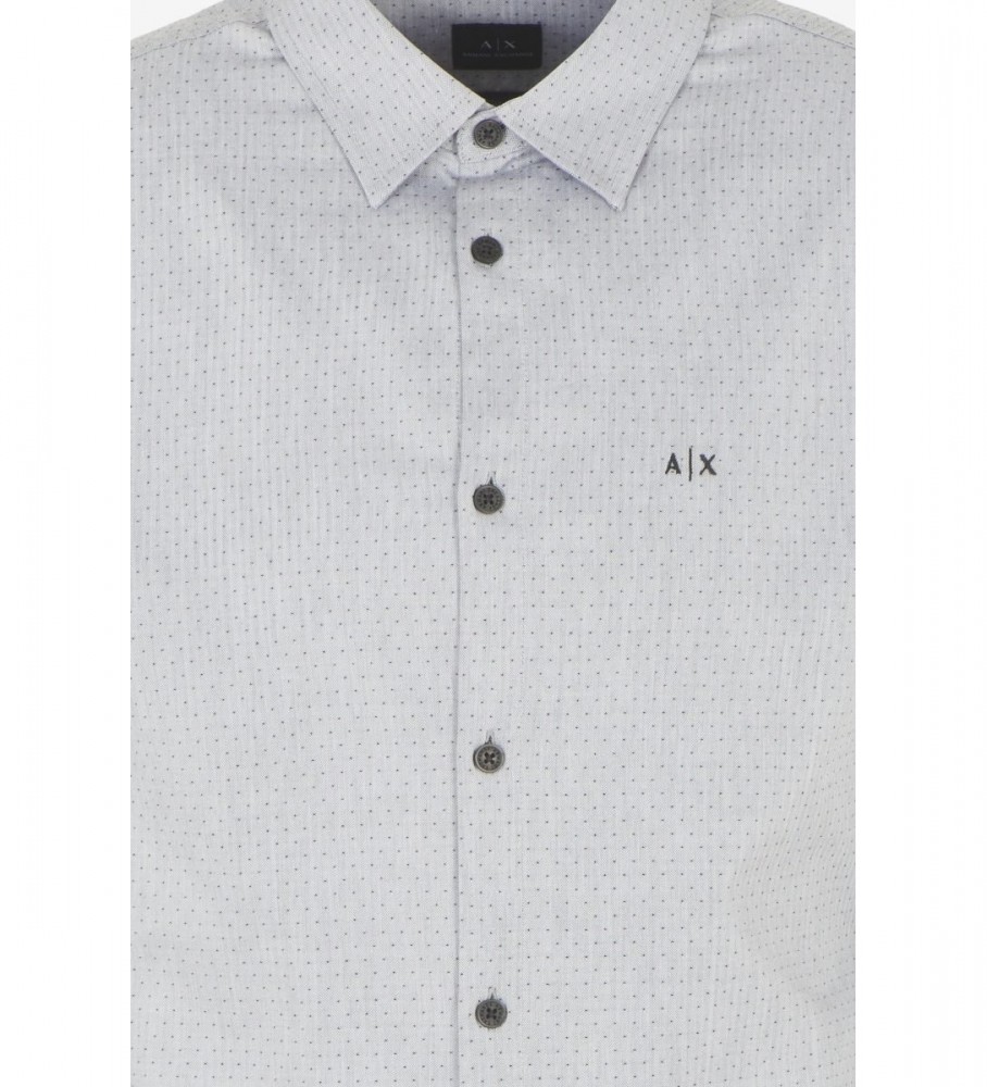 Camisa azul clássica da Armani Exchange