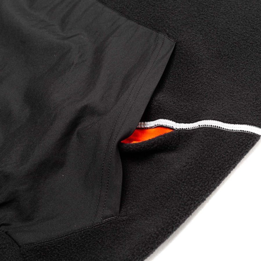 adidas Maillot Essentials Fleece Fermeture Éclair 1/4 - Noir/Argent