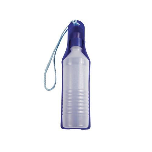 Garrafa de água portátil para cães, azul