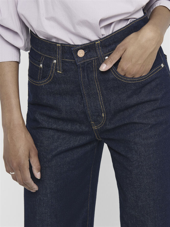 ONLY ONLHOPE LIFE EX HW WIDE DNM JEANS A Dark blue denim