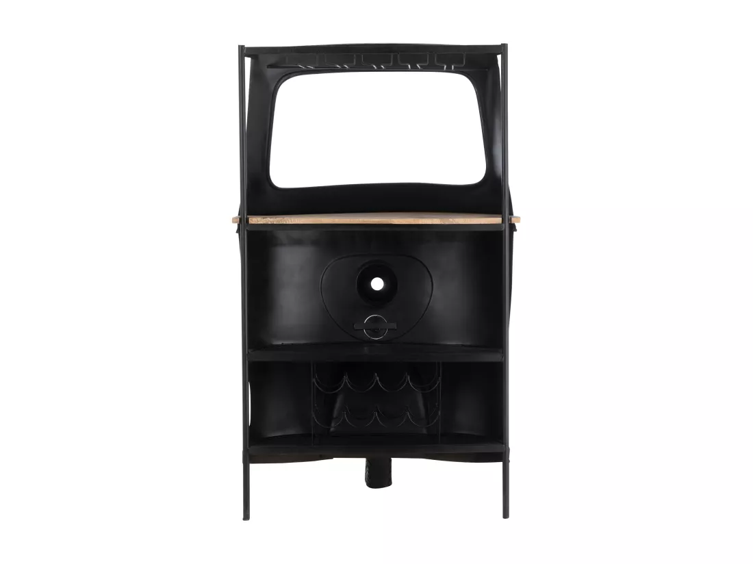 Bar vélo tuktuk métal noir Jeannot L 97cm