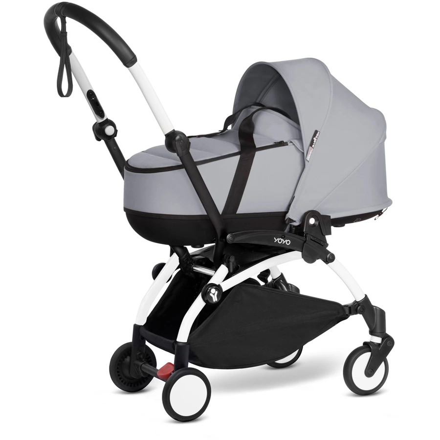 BABYZEN Kinderwagen YOYO2 0+ White mit Liegewanne Stone