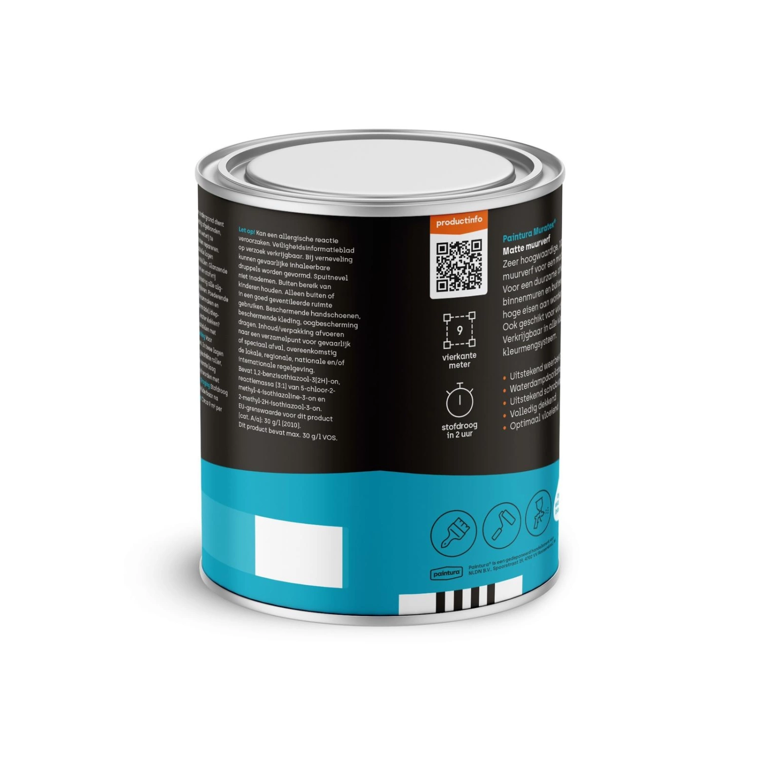 Paintura Muratex matte muurverf - op kleur gemengd - 1L