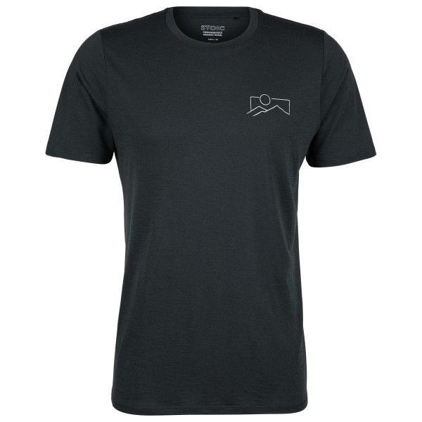 Stoic - Merino155 LaholmSt. Print T-Shirt Mountain - Haut en mérinos