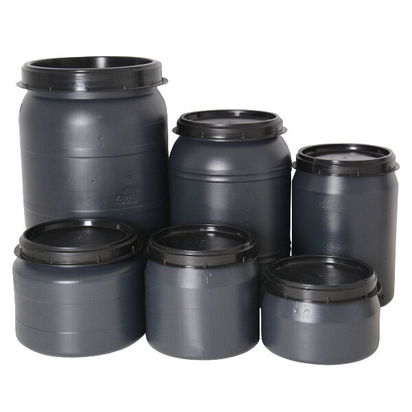 Voerton - Met schroefdeksel - 18 Liter - Grijs