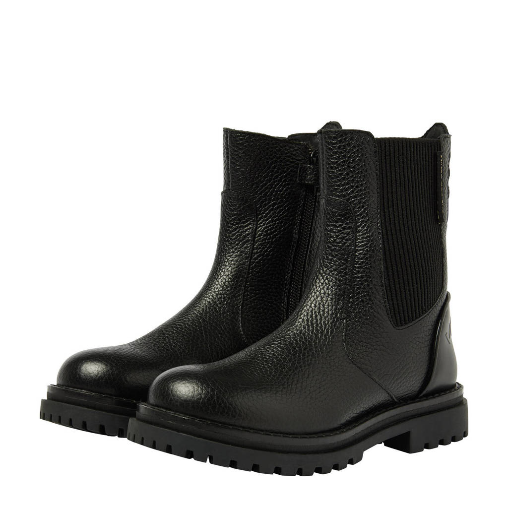Vingino Kathyleren chelsea boots zwart