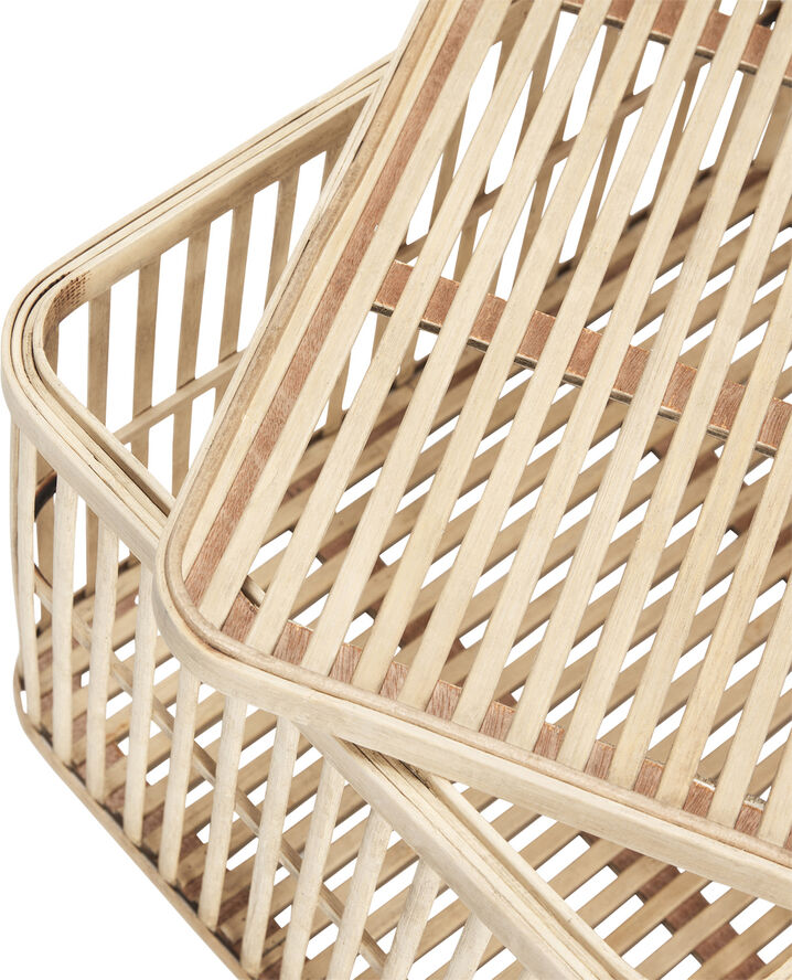 Hübsch Cheery Baskets Natural set of 2 Natur