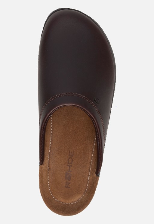 Rohde Pantoffels bruin Leer