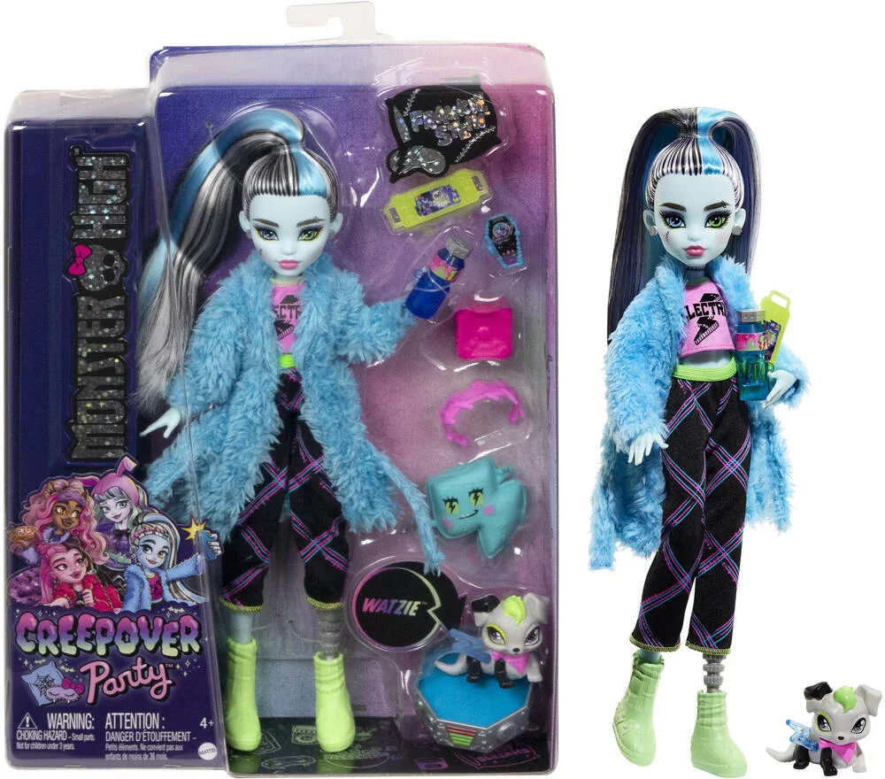 MONSTER HIGH - SOIREE PYJAMA POUPEE FRANKIE STEIN