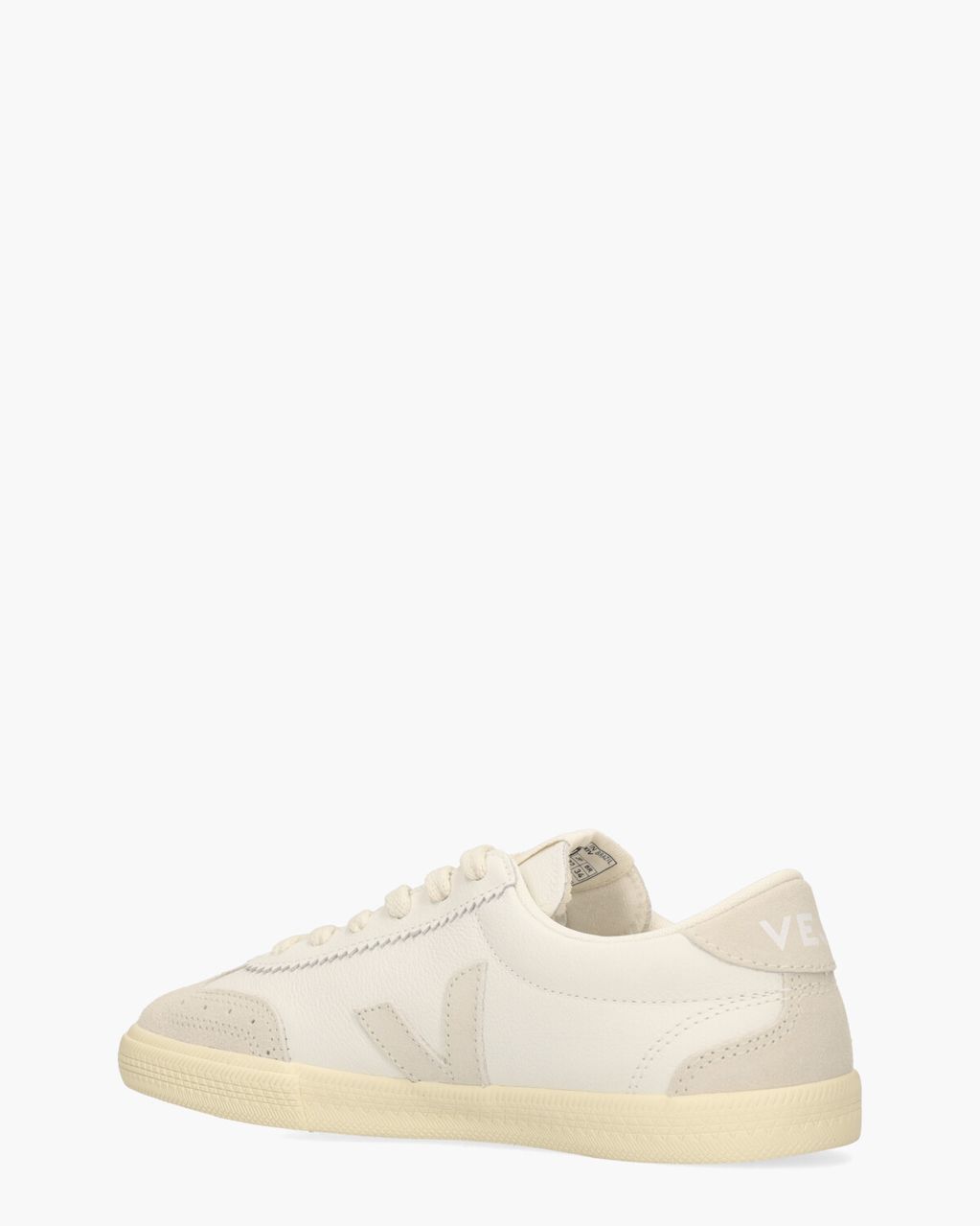Veja Volley Leather Wit/Off-White Damessneakers