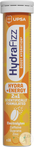 Upsa Hydrafizz Hydra + Energy 16 Comprimés Effervescents