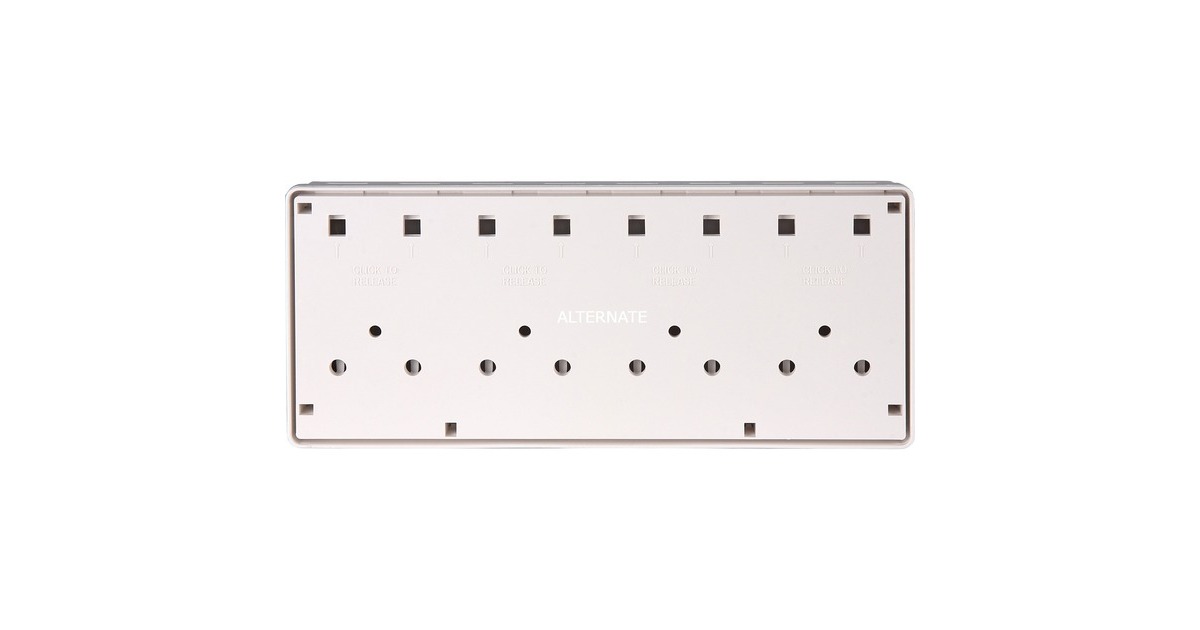 DeLOCKKeystone Surface Mounted Box 8 Port behuizing  (Wit)